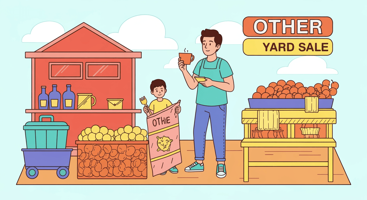 AI-generated illustration of a estate sale