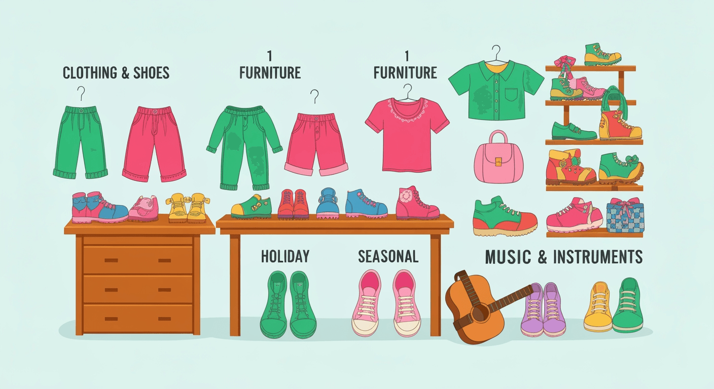 AI-generated illustration of a estate sale