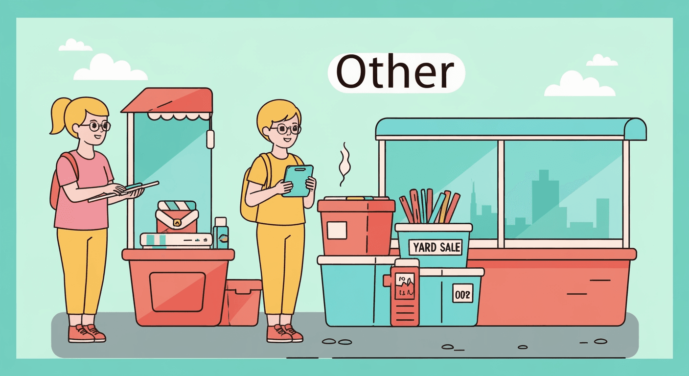 Yard sale illustration