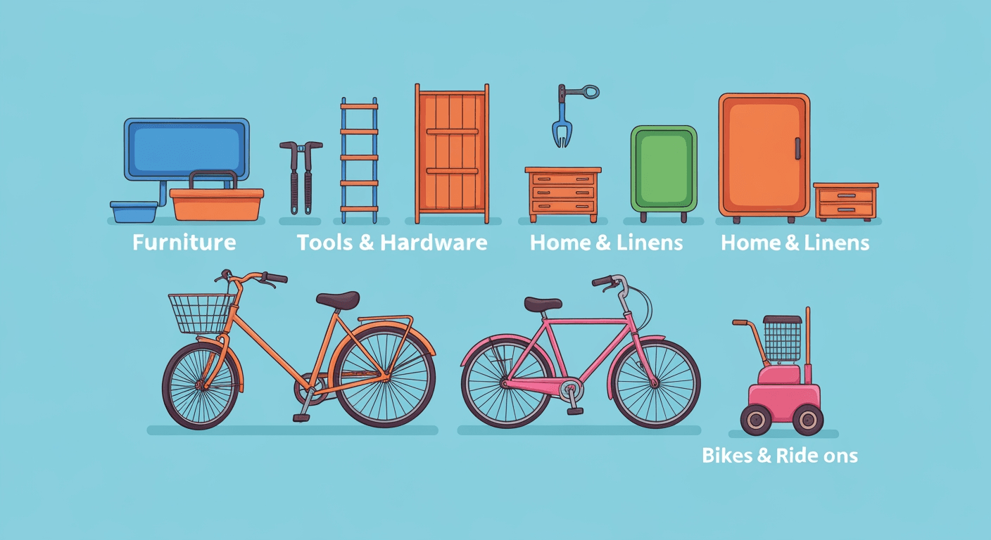 AI-generated illustration of a estate sale