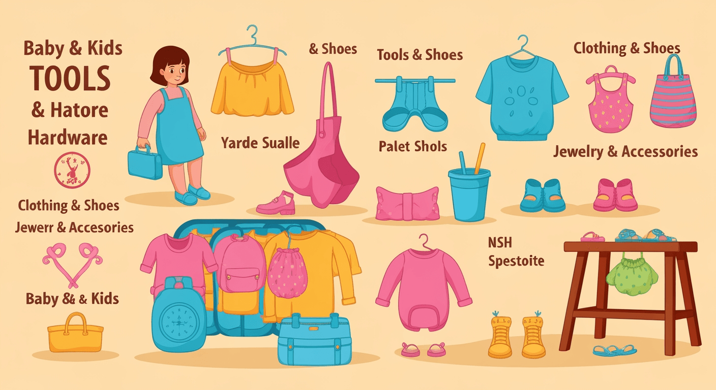 AI-generated illustration of a garage sale