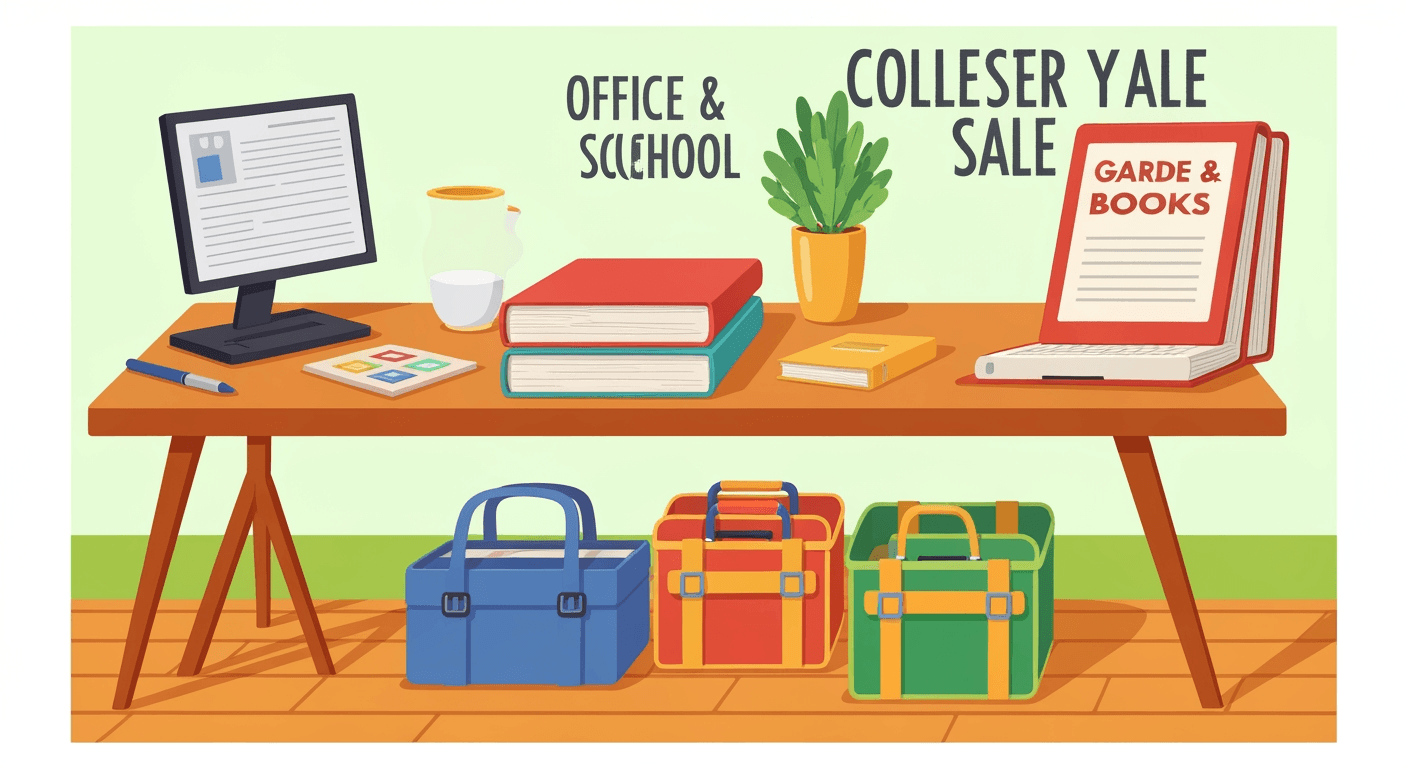 AI-generated illustration of a garage sale