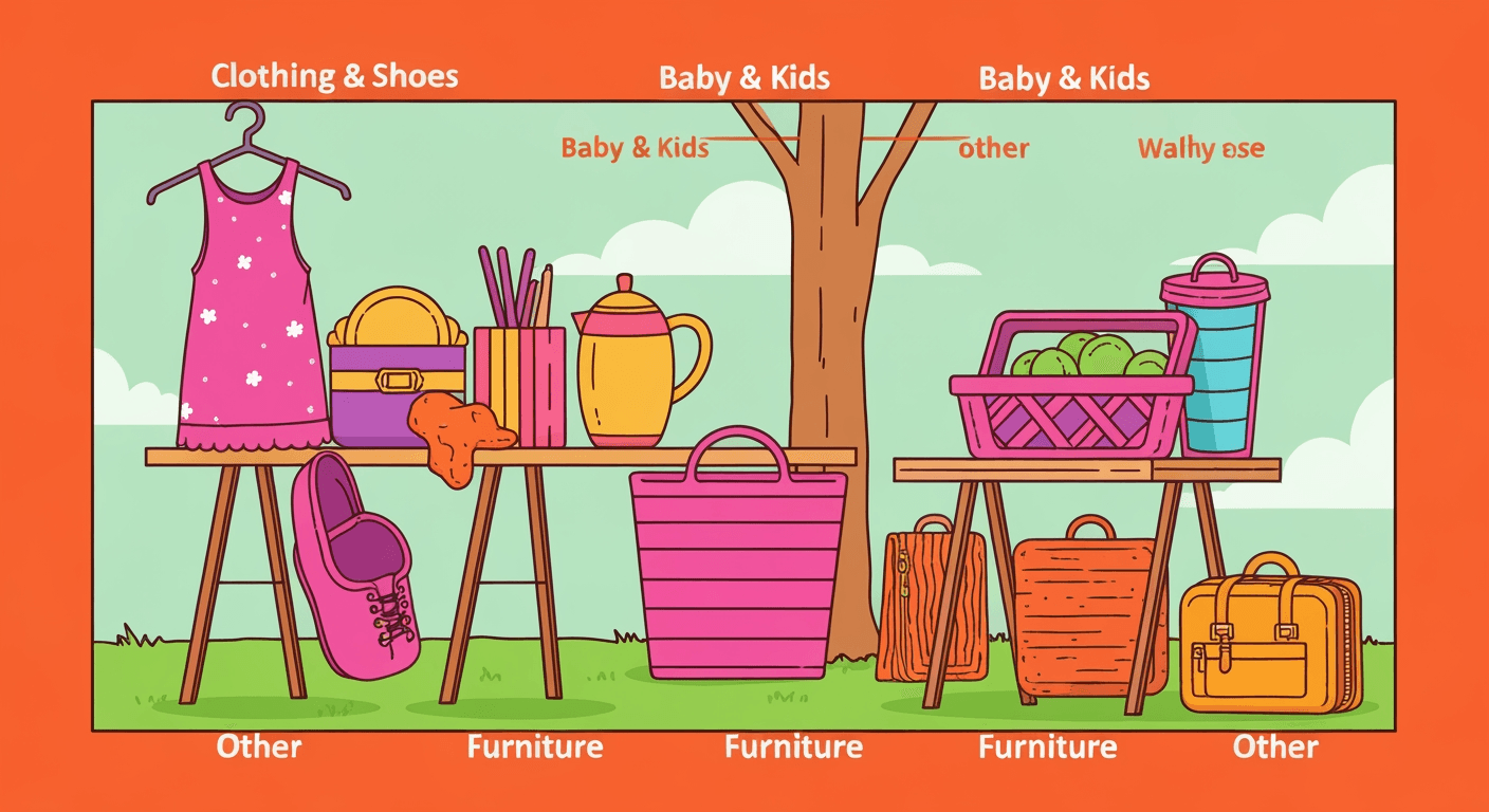 AI-generated illustration of a community sale