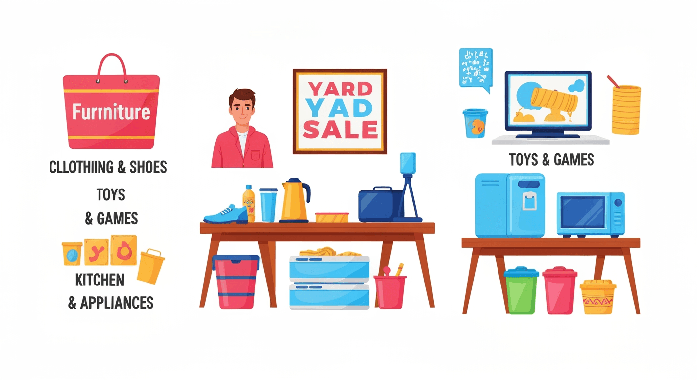 AI-generated illustration of a community sale