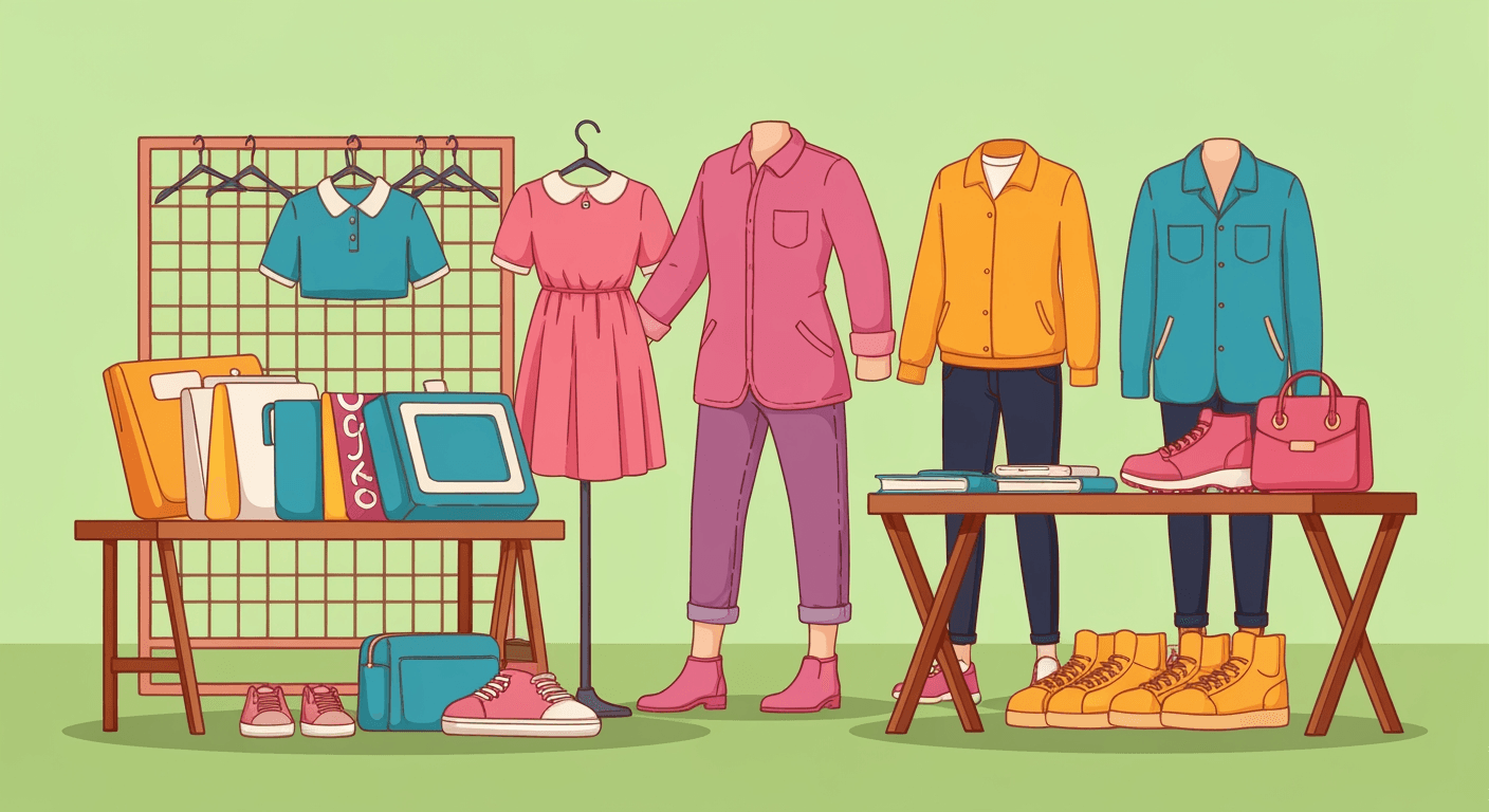 AI-generated illustration of a community sale