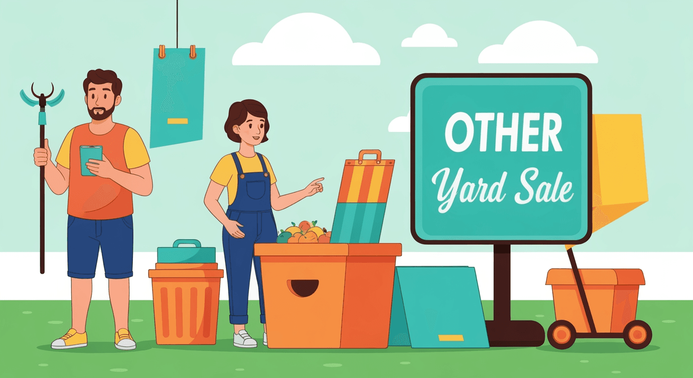 Yard sale illustration