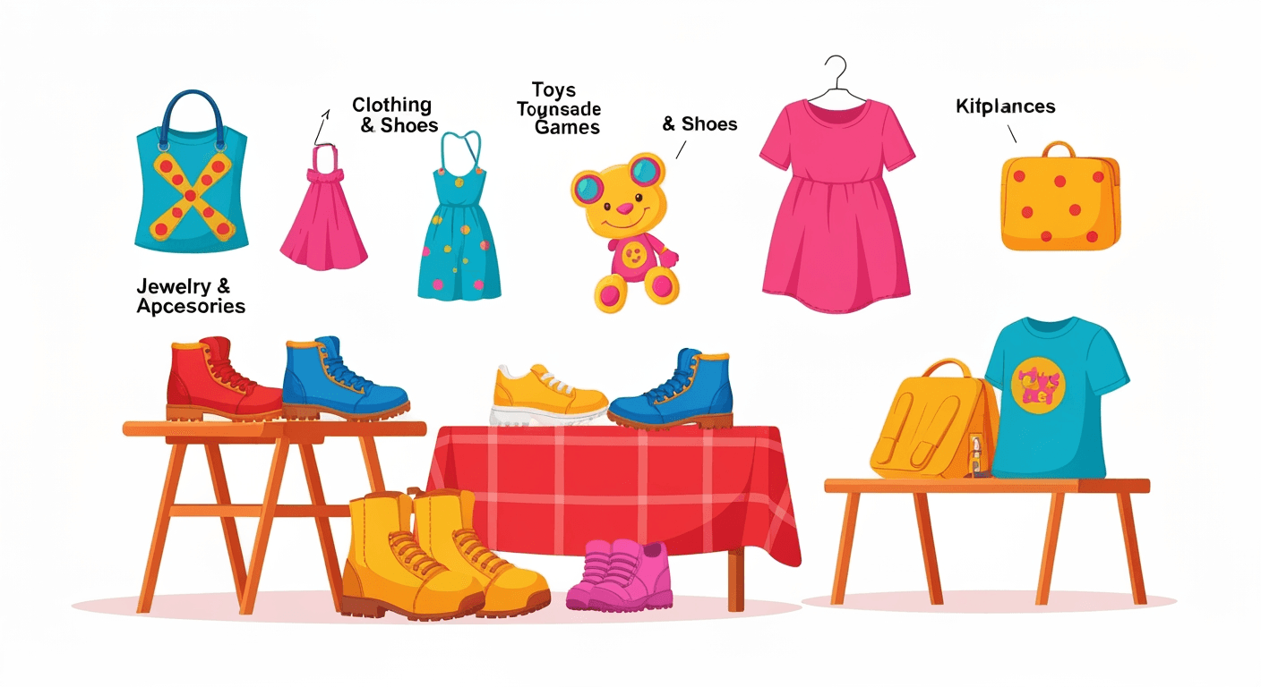 AI-generated illustration of a community sale