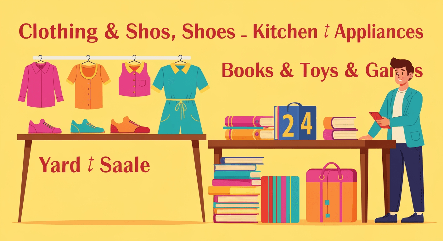 AI-generated illustration of a community sale