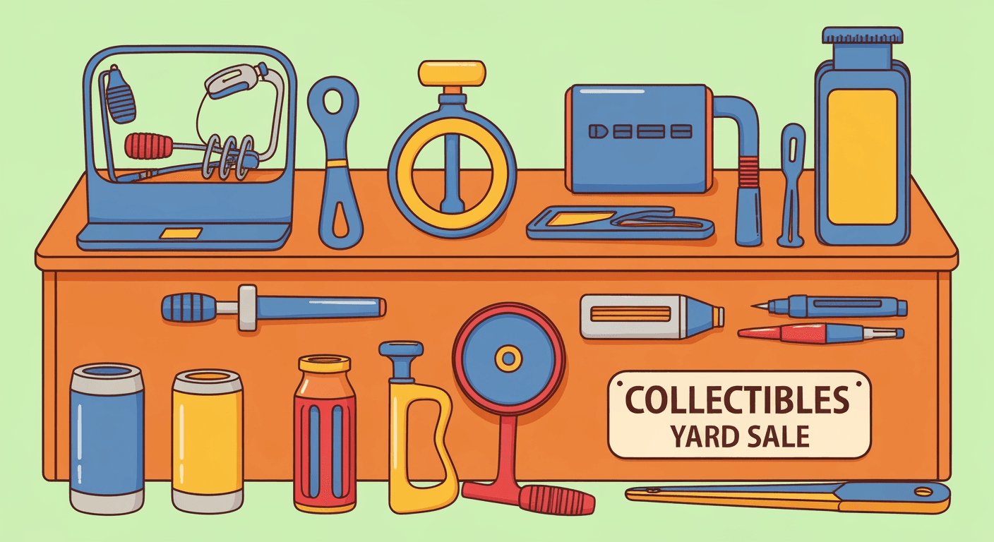 AI-generated yard sale illustration