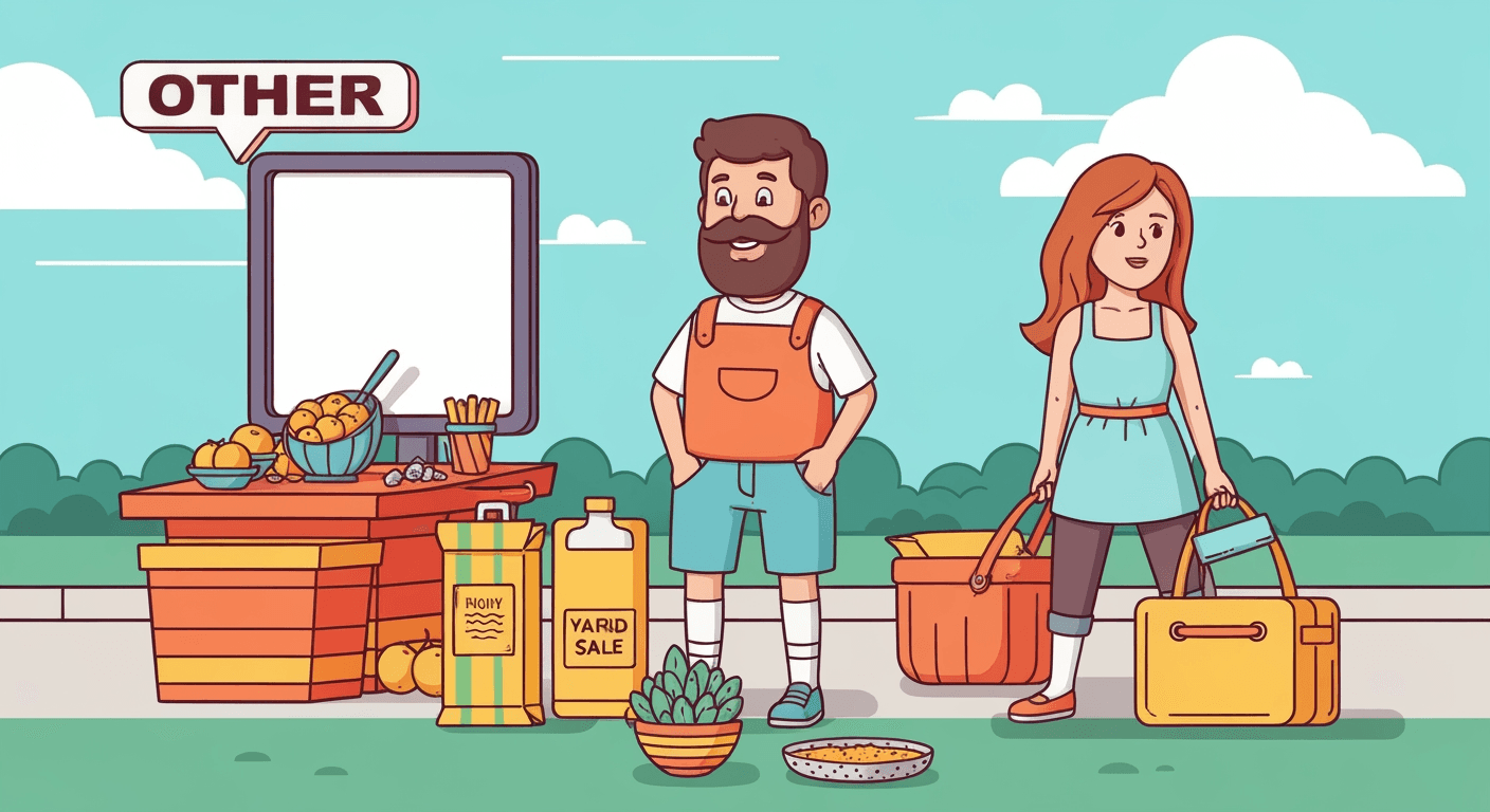 AI-generated illustration of a church sale