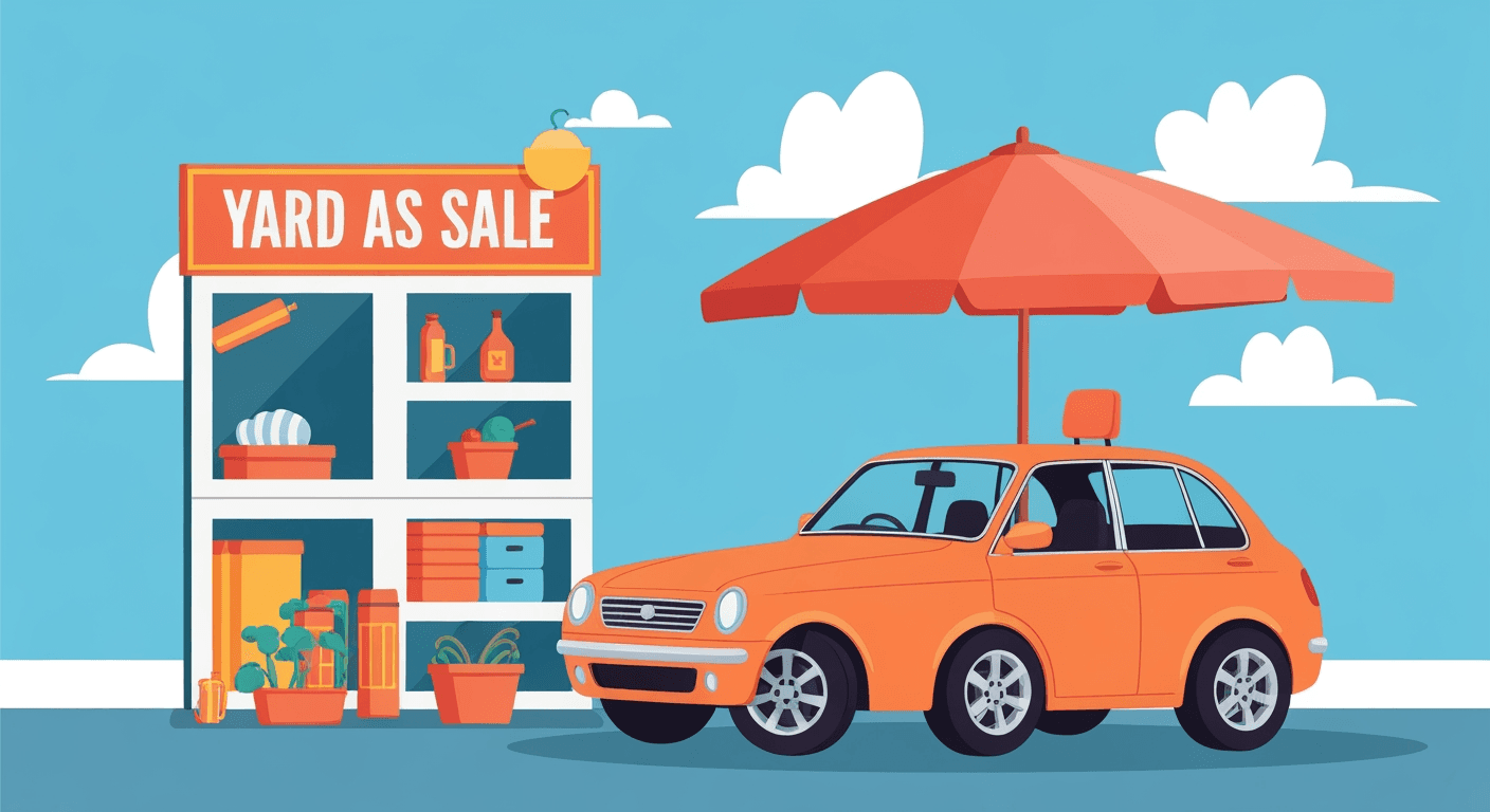 AI-generated illustration of a church sale