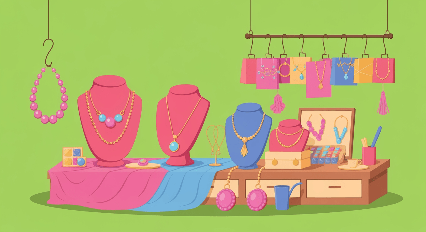 AI-generated yard sale illustration