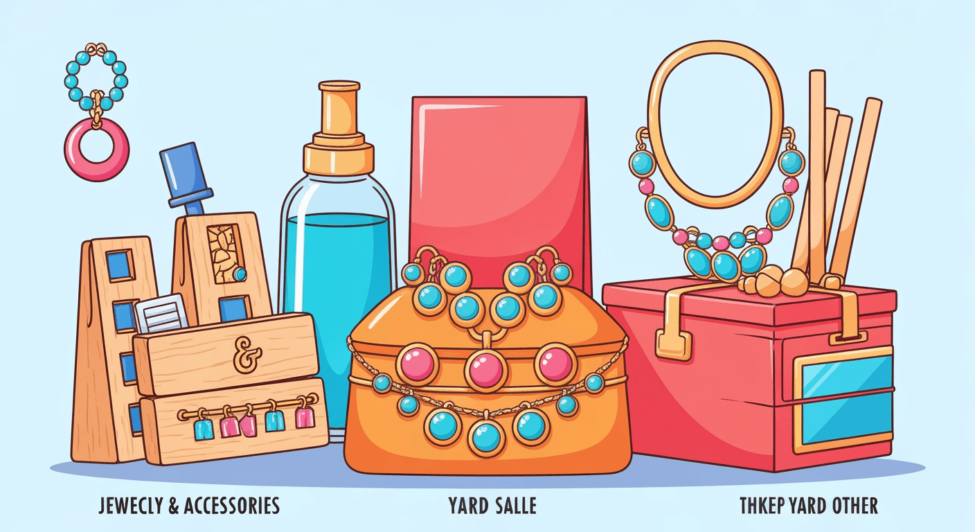 AI-generated yard sale illustration