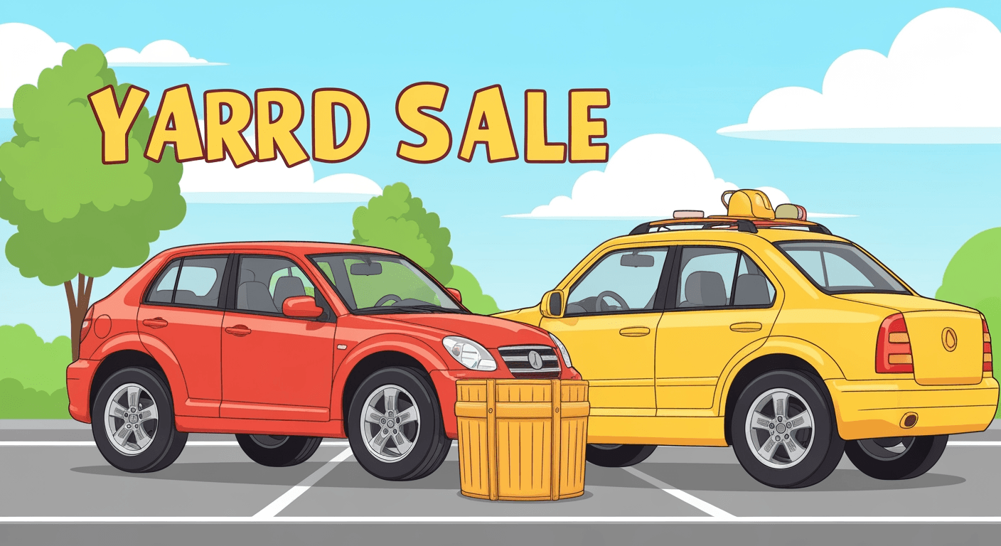 AI-generated illustration of a estate sale