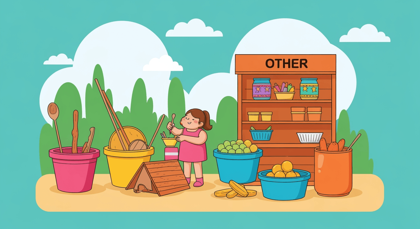 AI-generated illustration of a yard sale