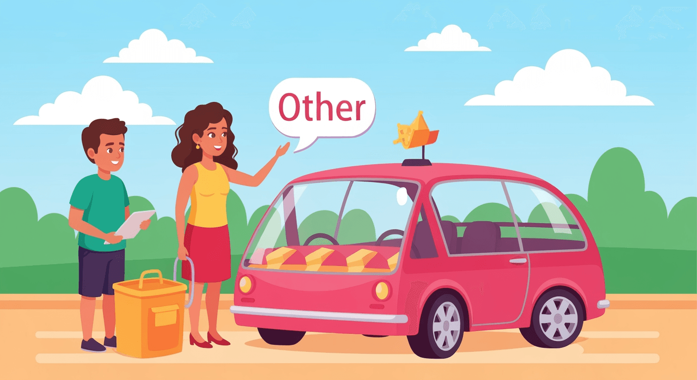 AI-generated illustration of a community sale