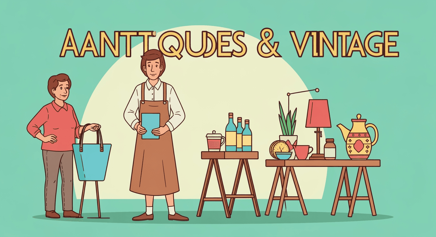 AI-generated illustration of a estate sale