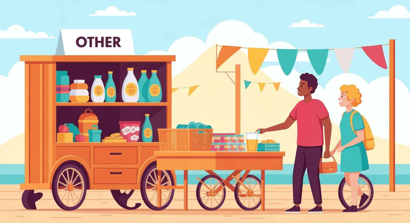 AI-generated illustration of a estate sale