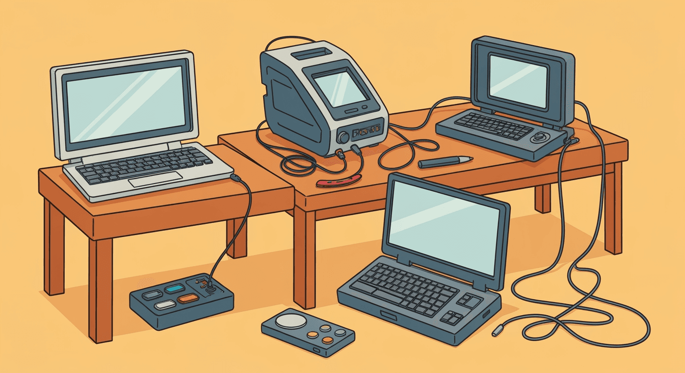 AI-generated illustration of a yard sale