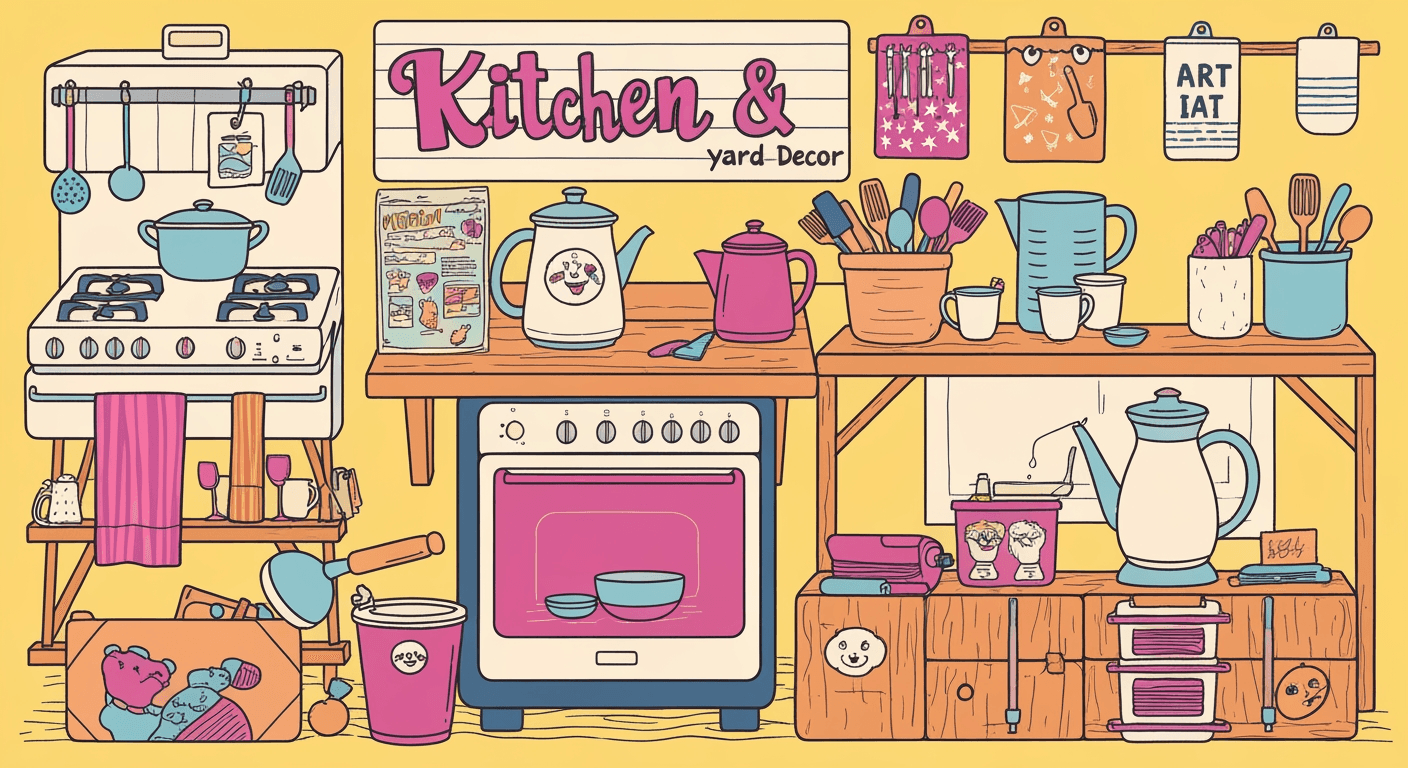 AI-generated illustration of a garage sale