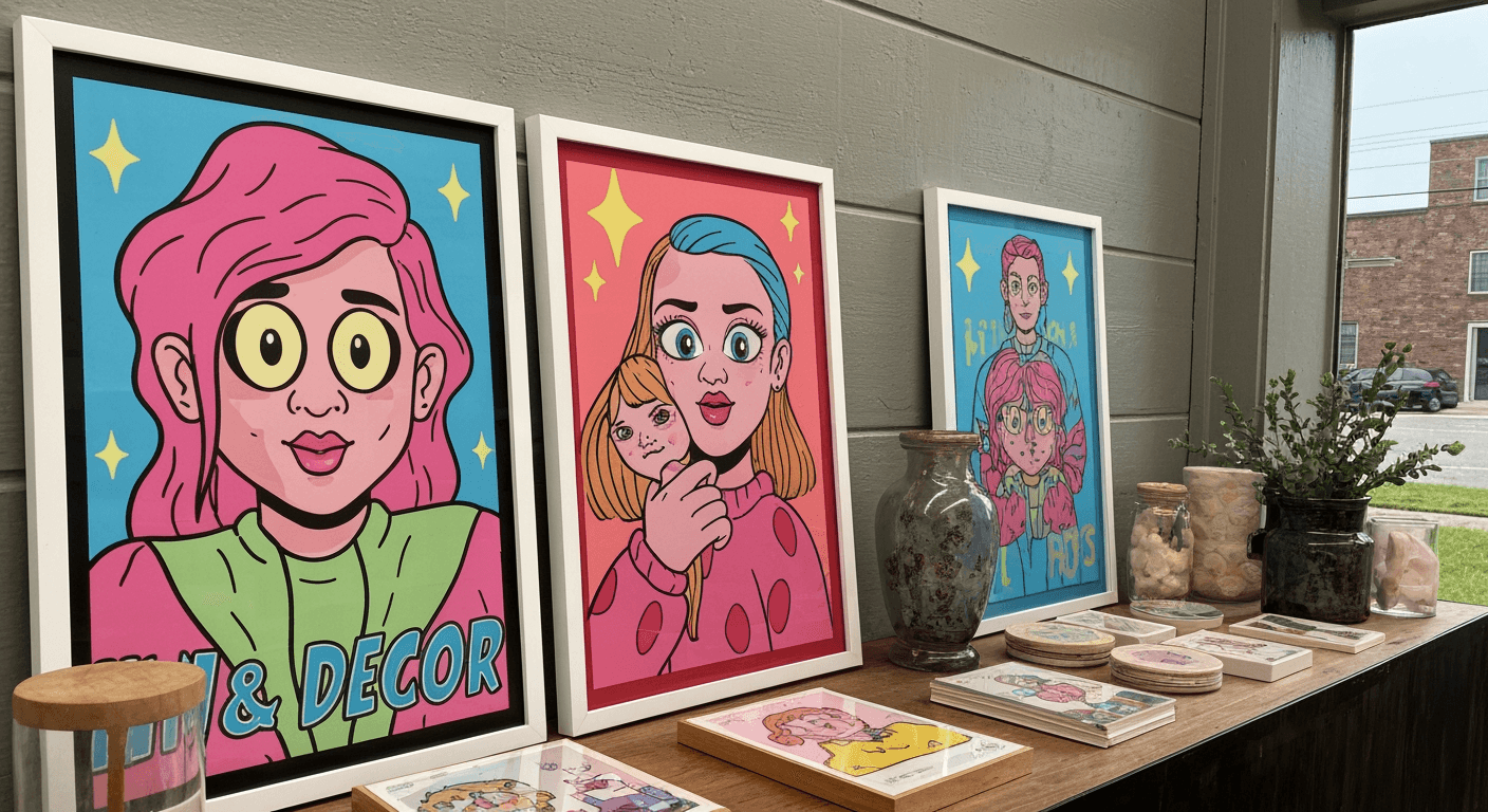 AI-generated illustration of a community sale