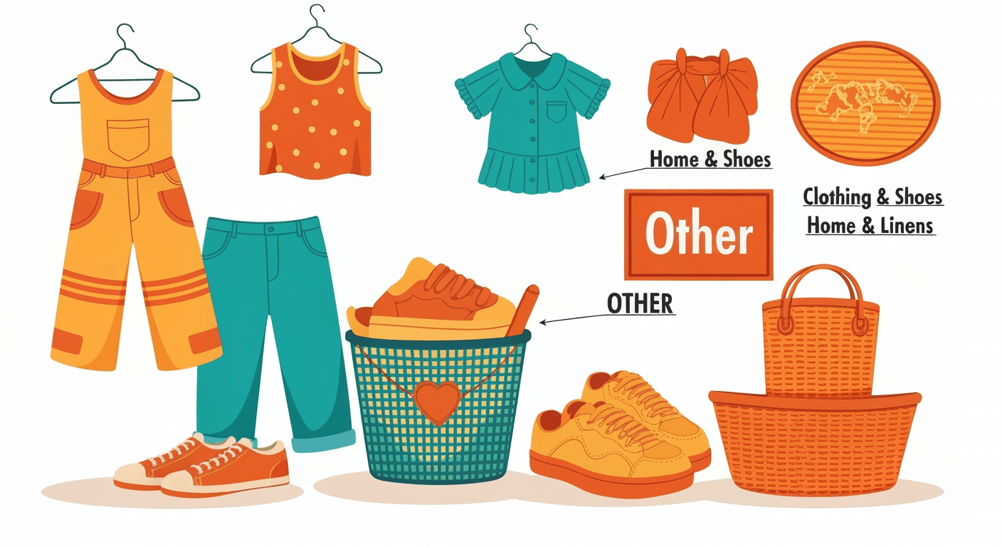 AI-generated illustration of a yard sale