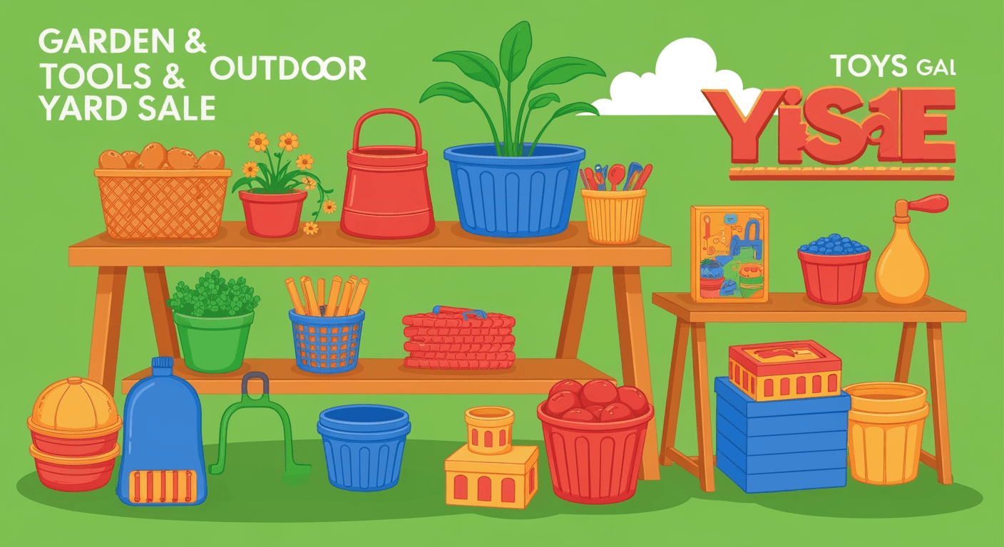 AI-generated illustration of a estate sale