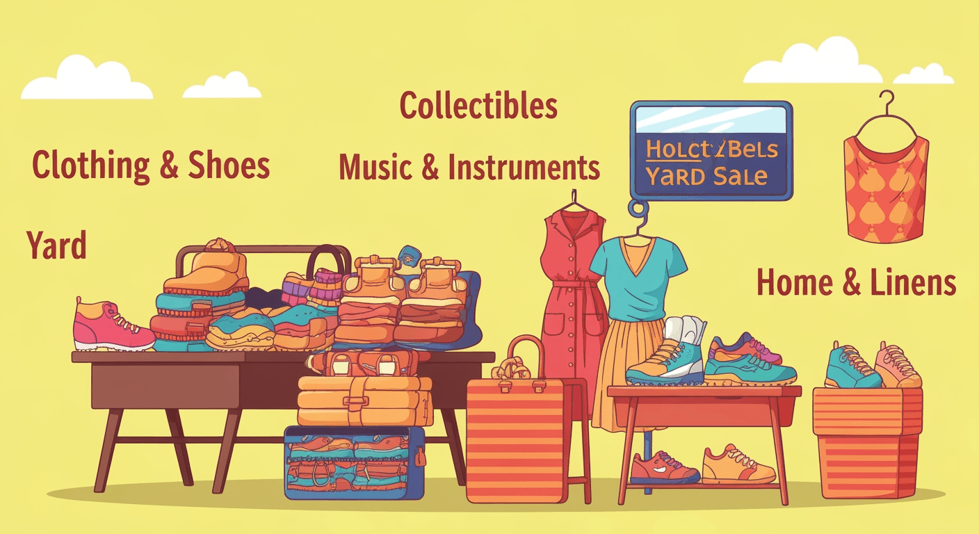 AI-generated illustration of a estate sale