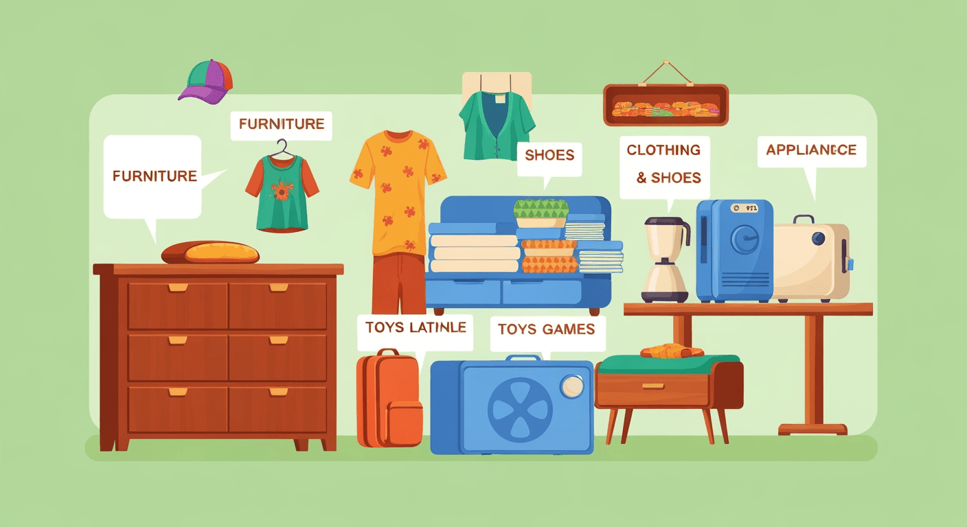 AI-generated illustration of a community sale