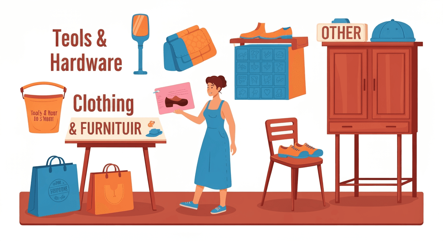 AI-generated illustration of a community sale