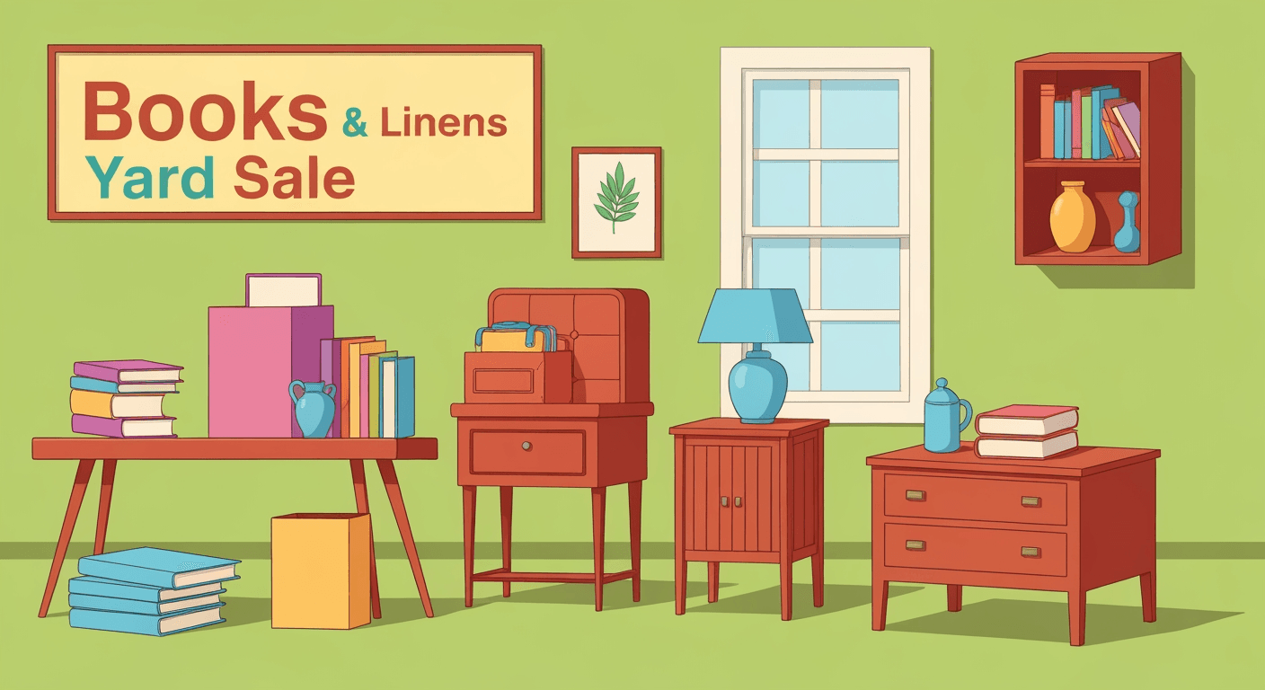 AI-generated illustration of a community sale