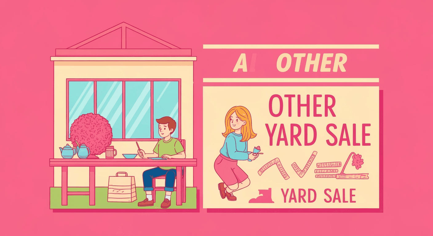 Yard sale illustration