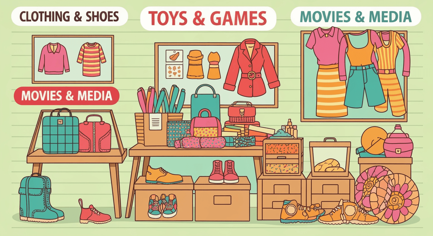 AI-generated illustration of a estate sale