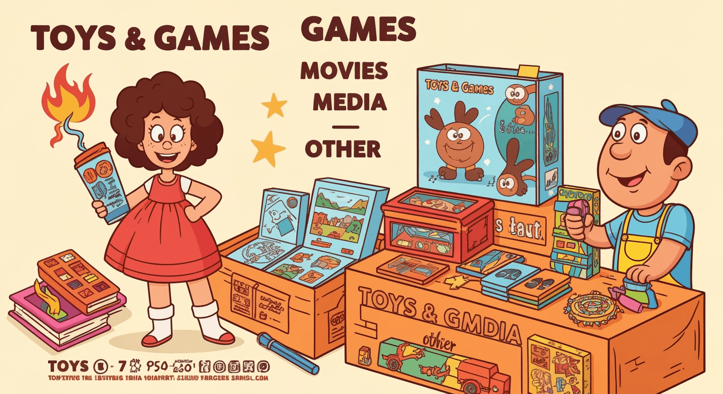 AI-generated illustration of a yard sale