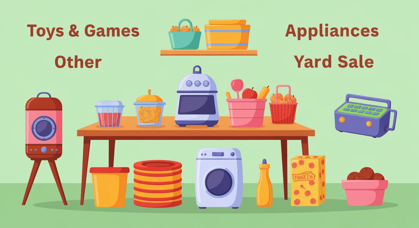 AI-generated illustration of a estate sale