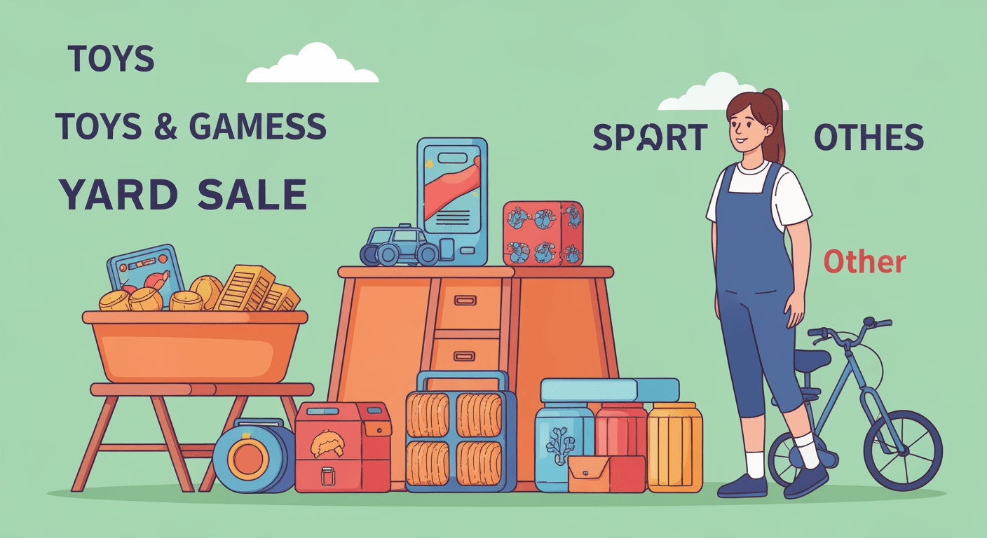 AI-generated illustration of a estate sale