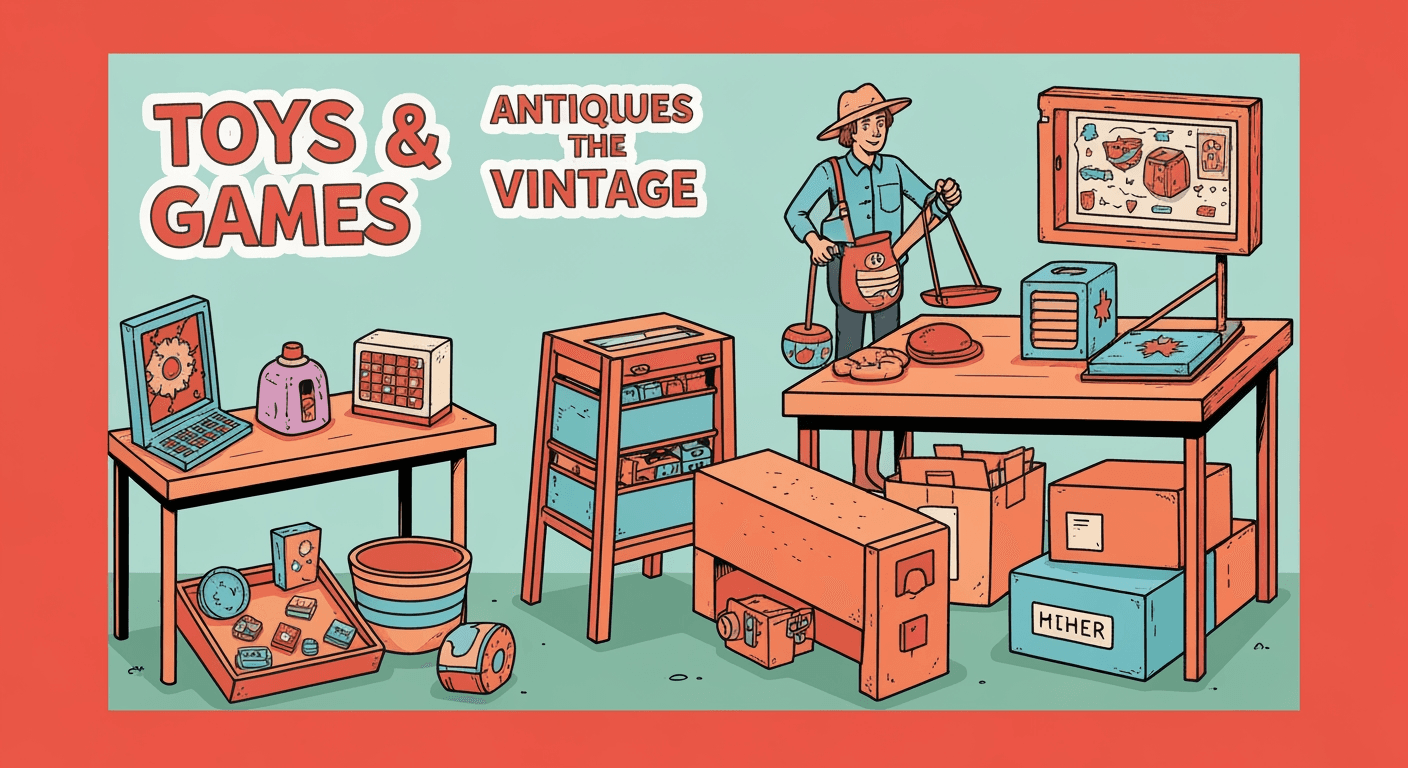 AI-generated illustration of a estate sale