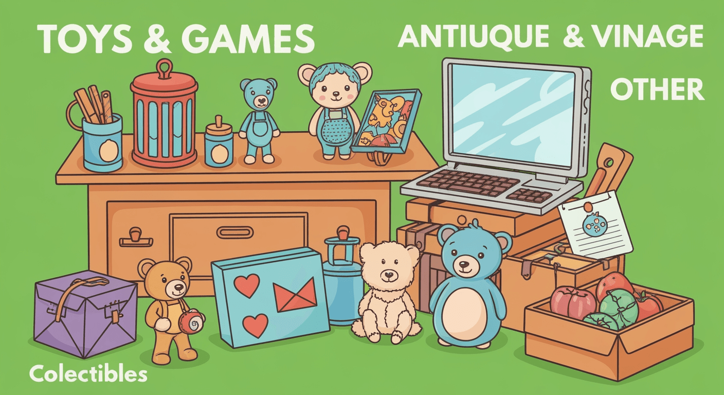 AI-generated illustration of a estate sale