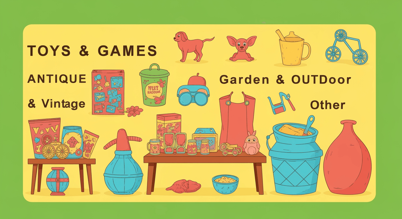 AI-generated illustration of a estate sale