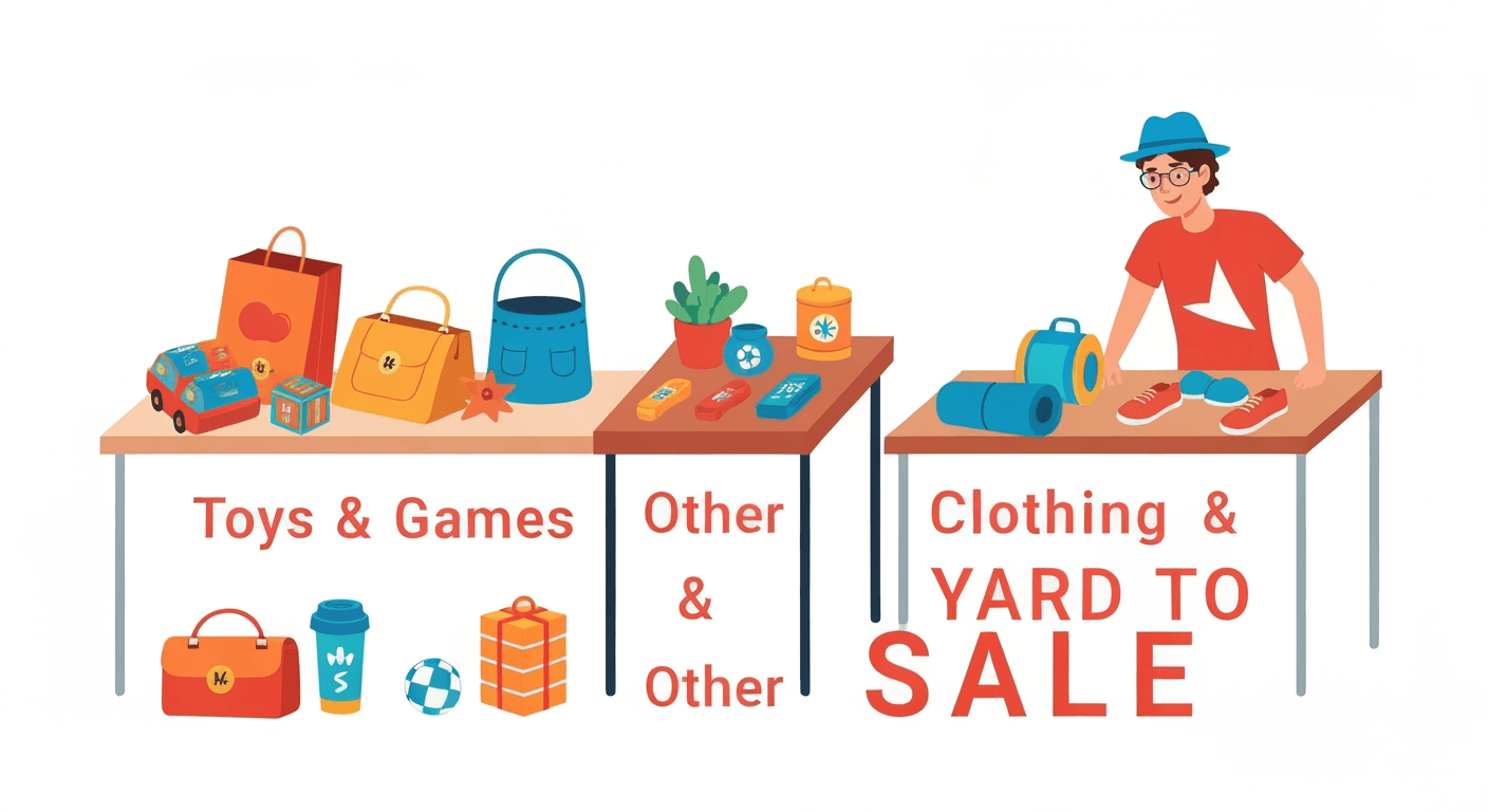 AI-generated illustration of a estate sale