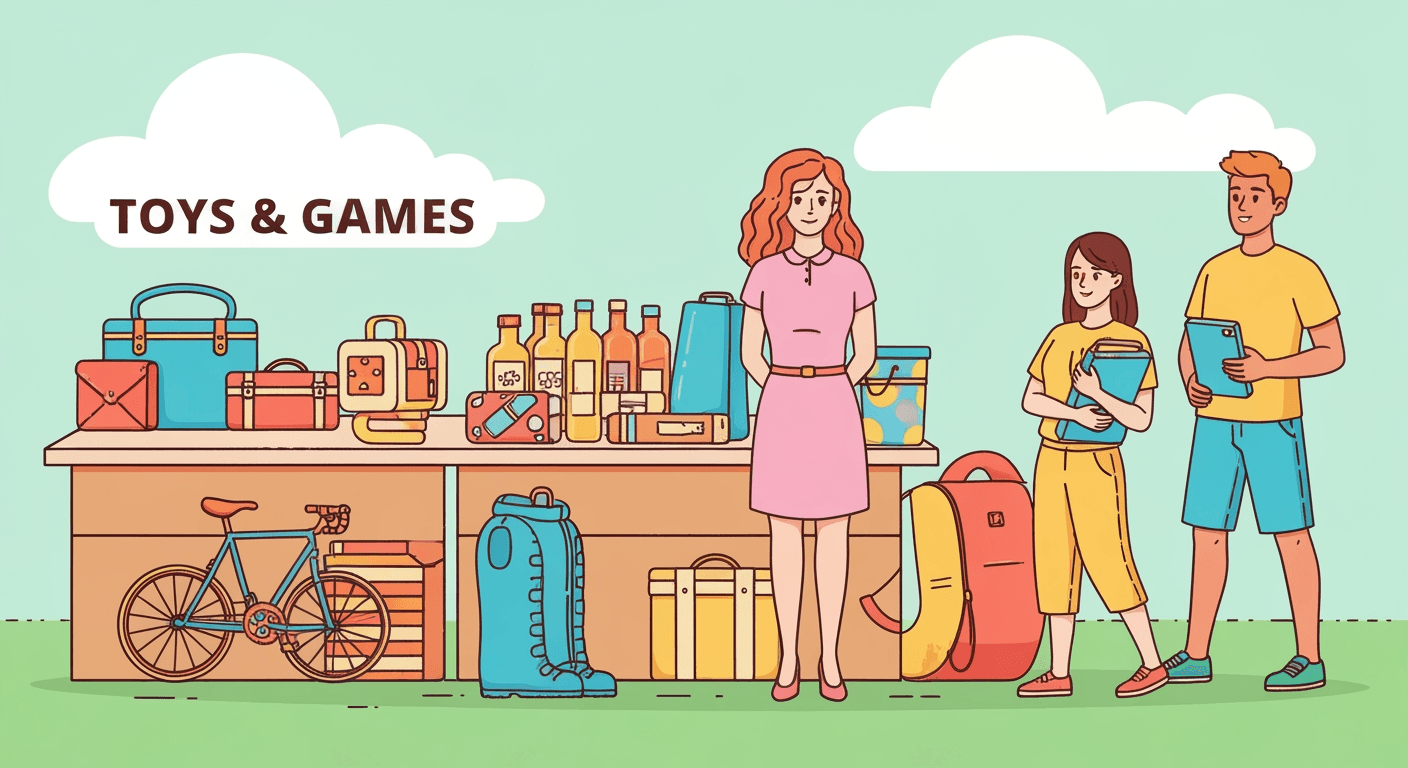 AI-generated illustration of a estate sale