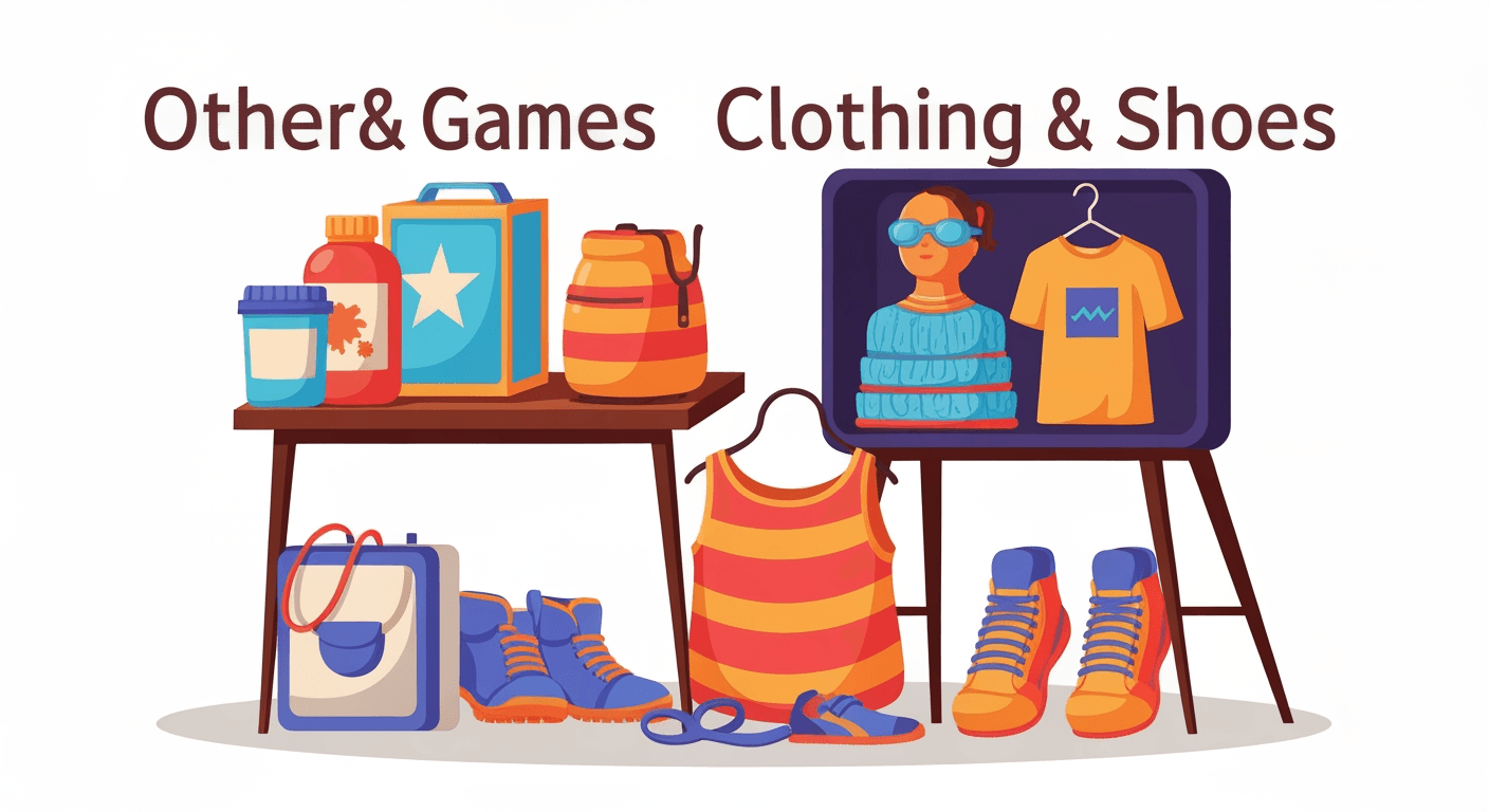 AI-generated illustration of a garage sale