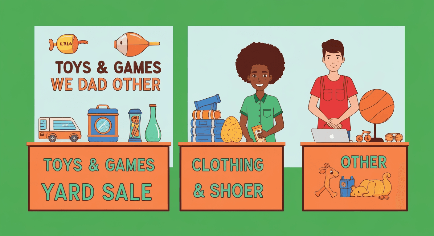 AI-generated illustration of a estate sale