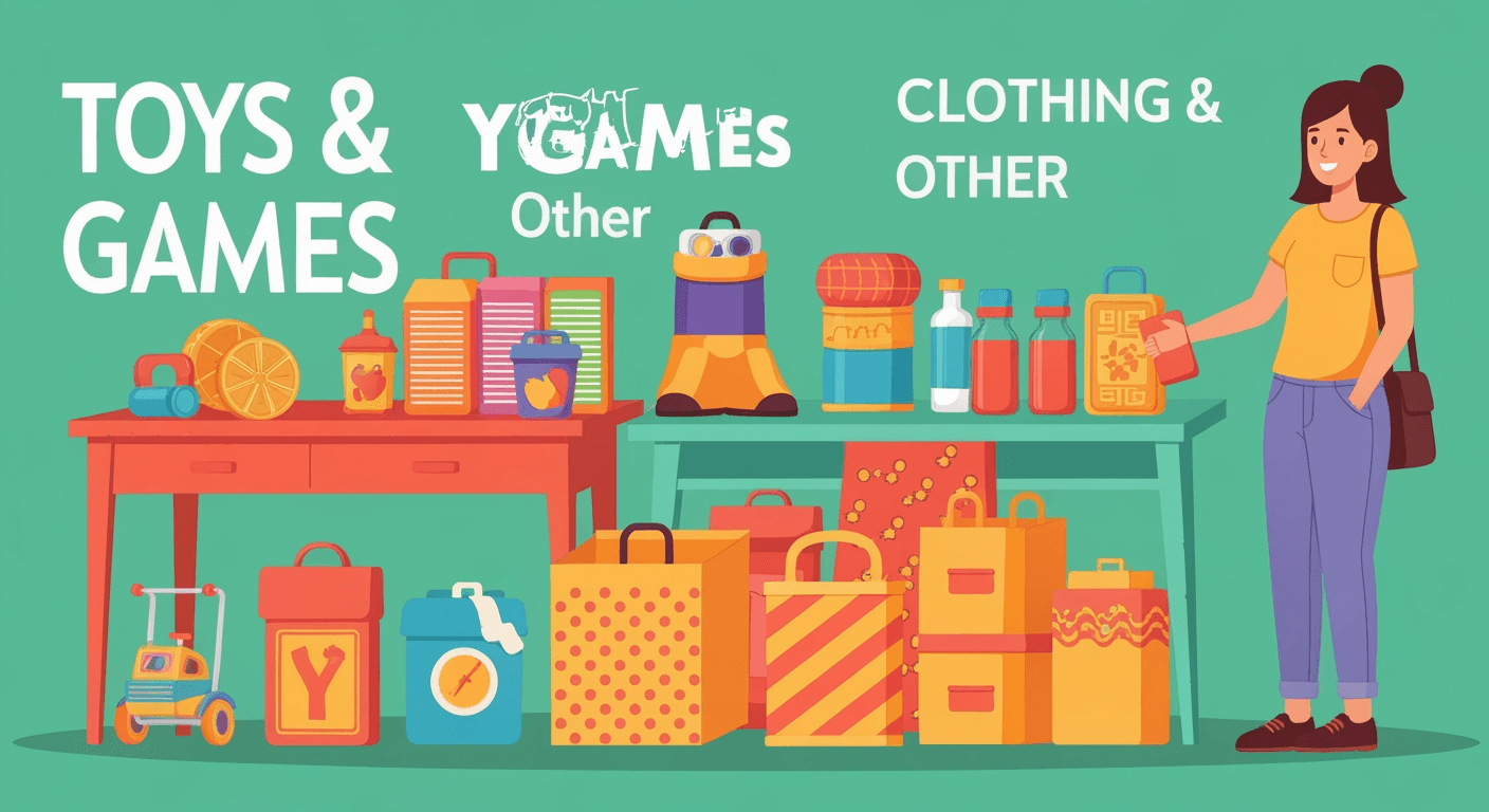 AI-generated illustration of a garage sale