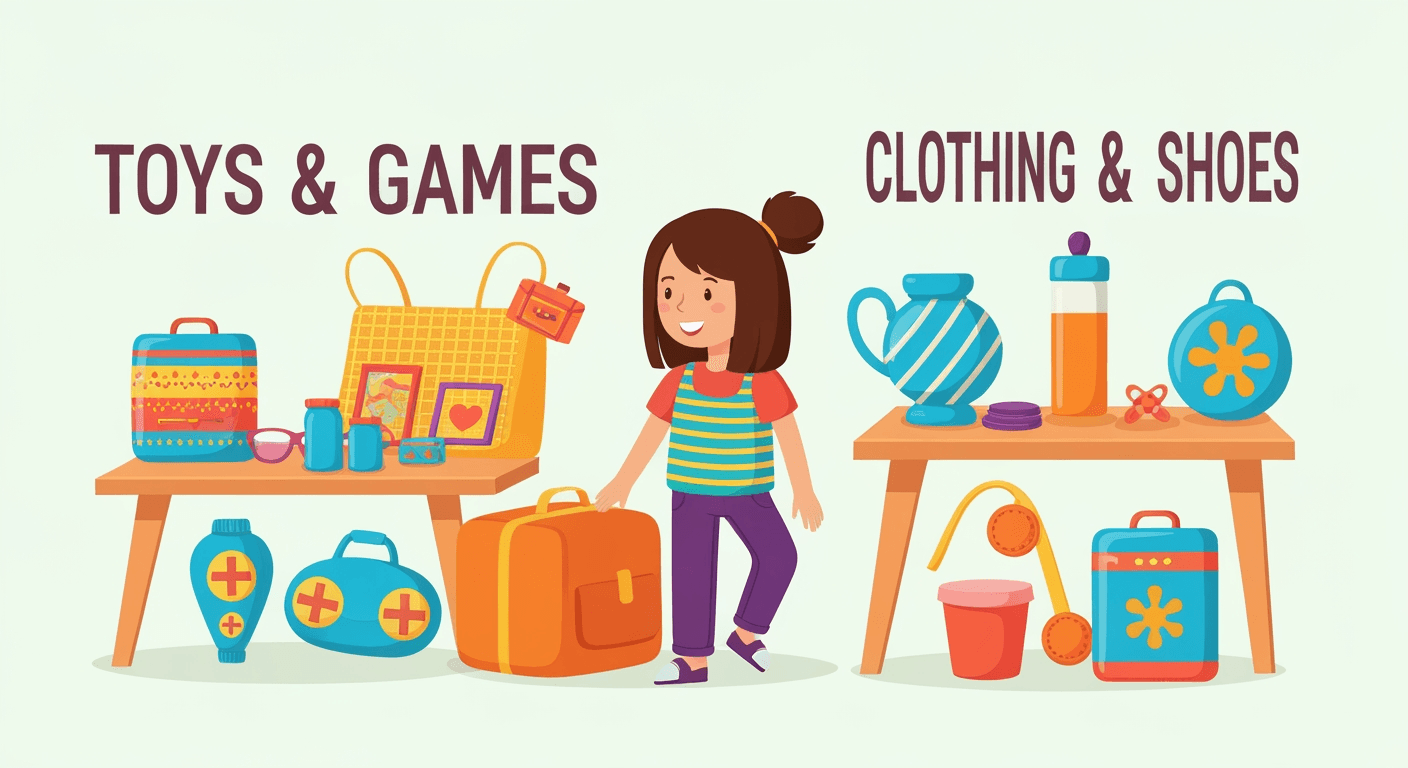 AI-generated illustration of a community sale