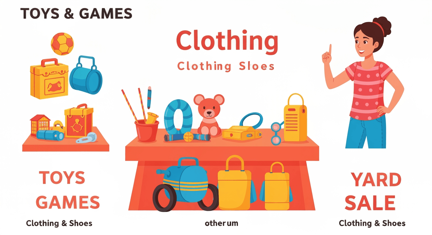 AI-generated illustration of a estate sale