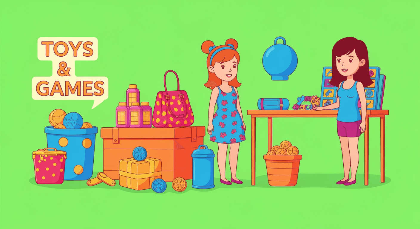 AI-generated illustration of a garage sale