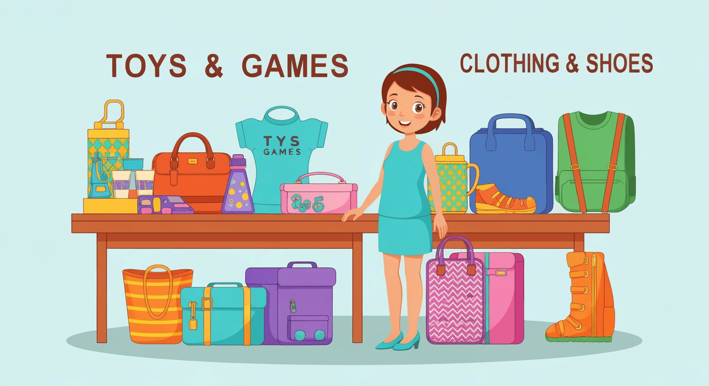 AI-generated illustration of a garage sale