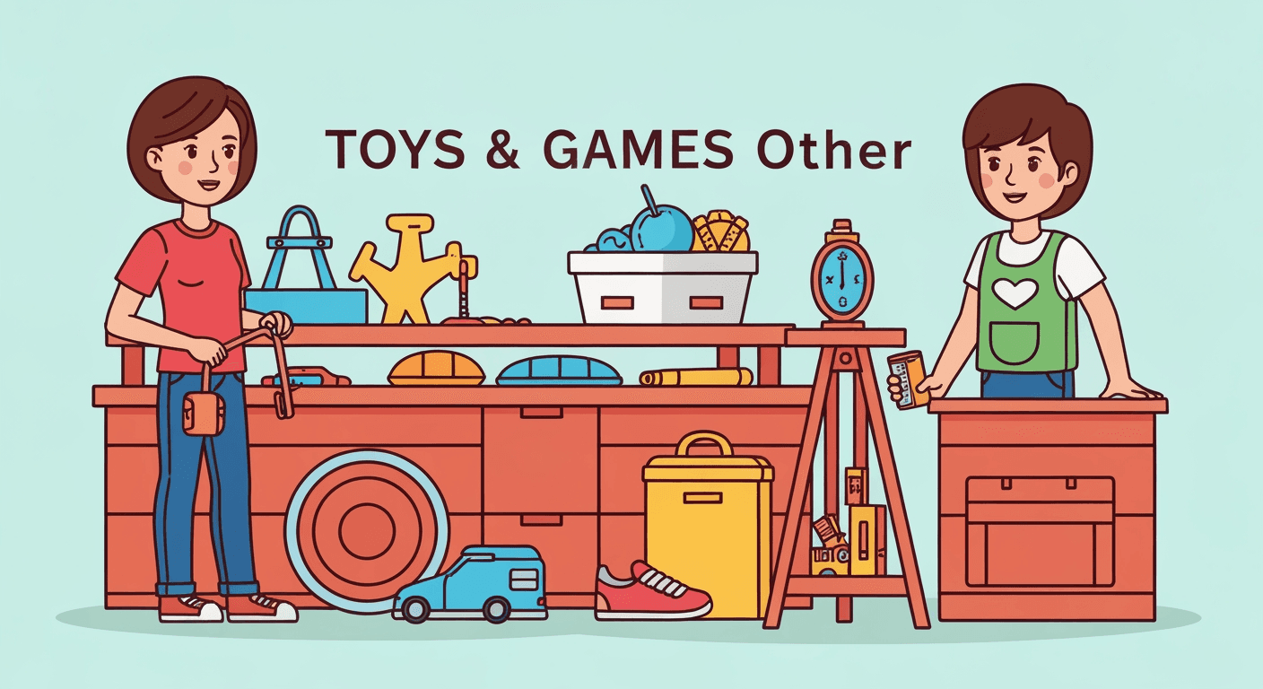 AI-generated illustration of a garage sale