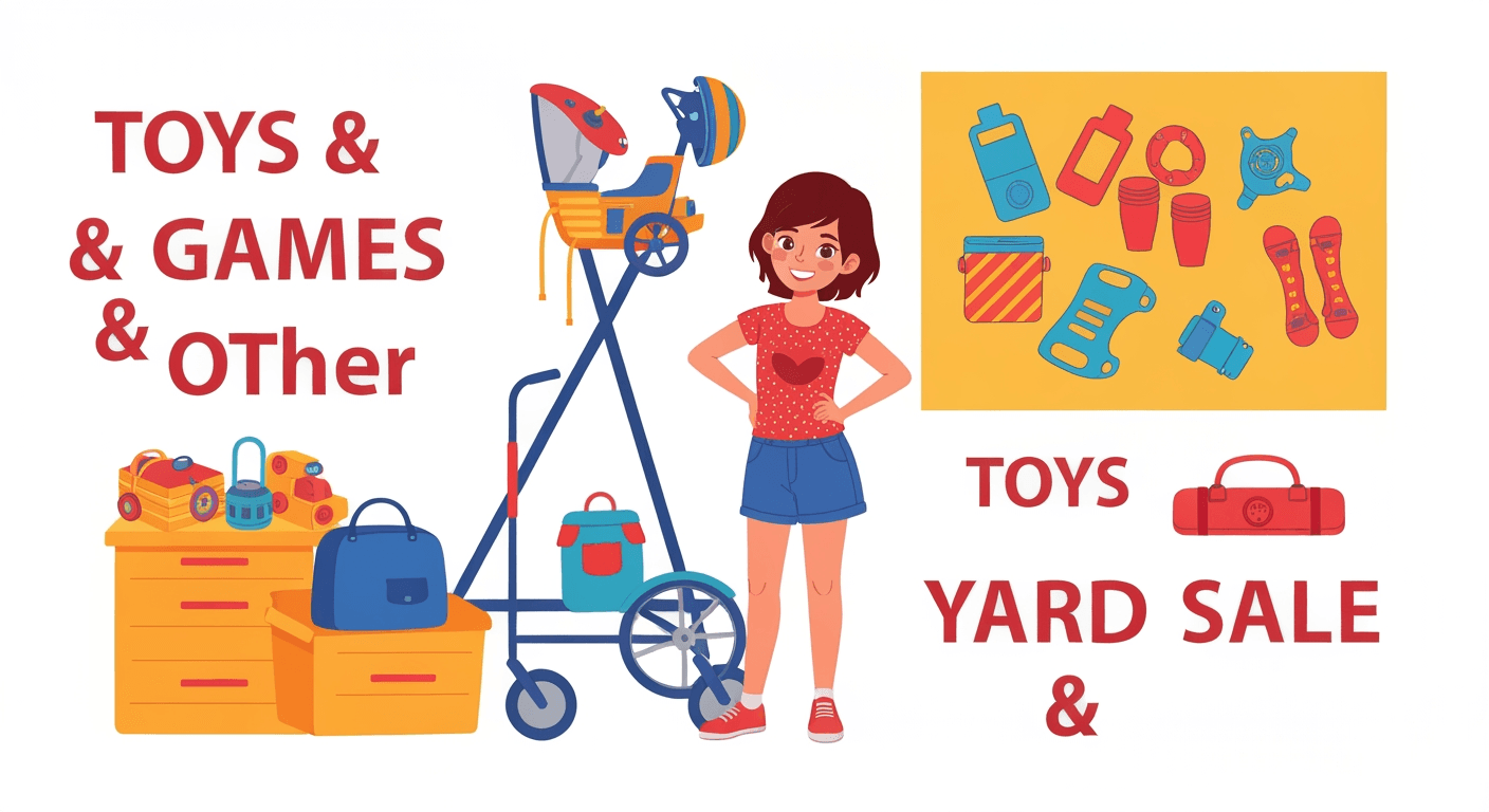 AI-generated illustration of a estate sale